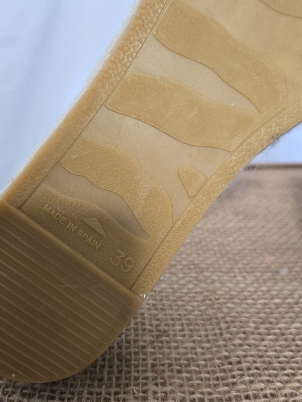 Anthropologie Braided Double-Band Espadrille Slides in Light Gray and Natural - Picture 4 of 6